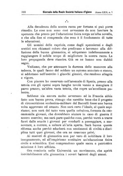 Giornale della Società italiana d'igiene