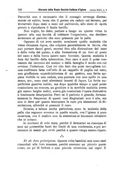 Giornale della Società italiana d'igiene