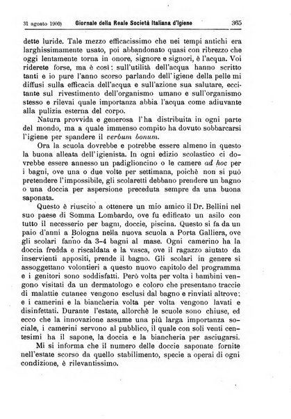 Giornale della Società italiana d'igiene