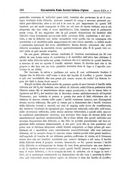 Giornale della Società italiana d'igiene