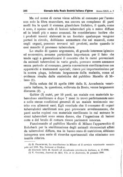 Giornale della Società italiana d'igiene