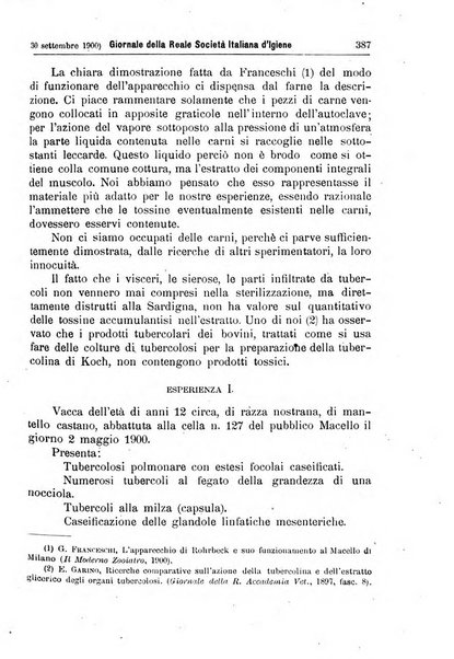 Giornale della Società italiana d'igiene