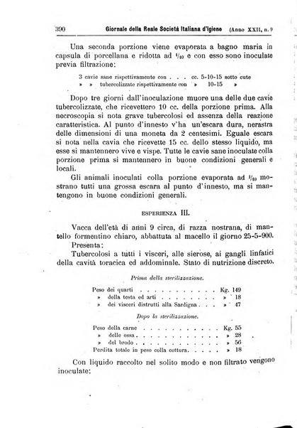 Giornale della Società italiana d'igiene