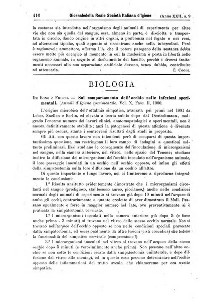 Giornale della Società italiana d'igiene