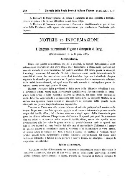 Giornale della Società italiana d'igiene