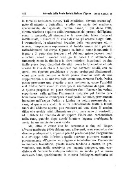 Giornale della Società italiana d'igiene