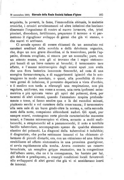 Giornale della Società italiana d'igiene