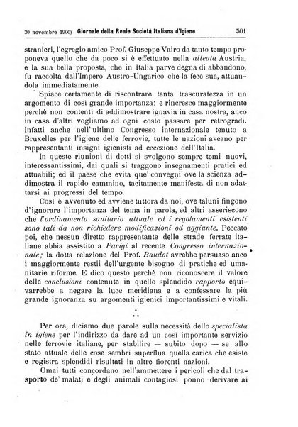 Giornale della Società italiana d'igiene