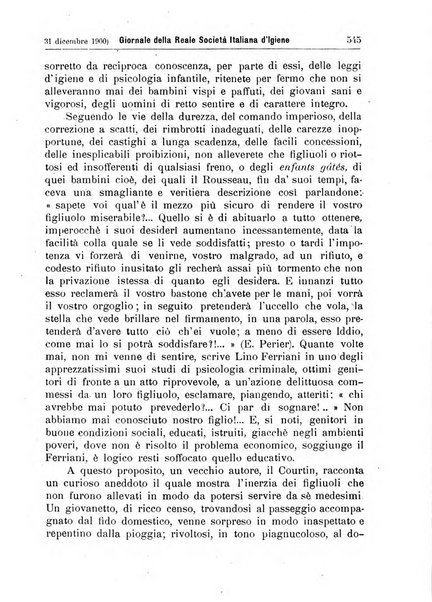 Giornale della Società italiana d'igiene