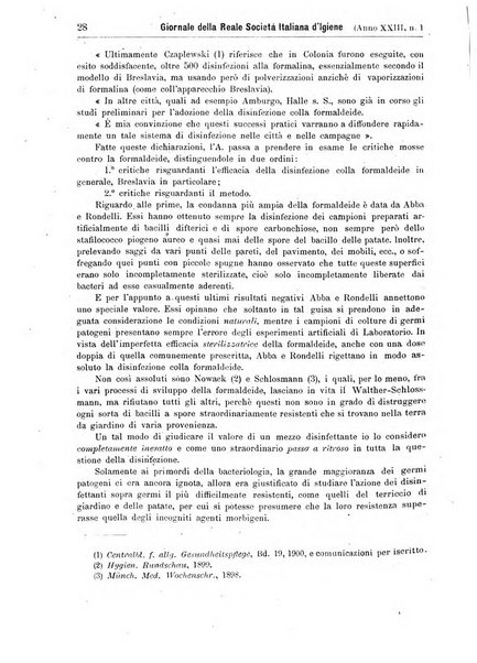 Giornale della Società italiana d'igiene