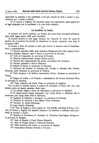 Giornale della Società italiana d'igiene