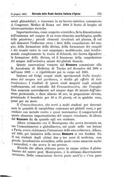 Giornale della Società italiana d'igiene