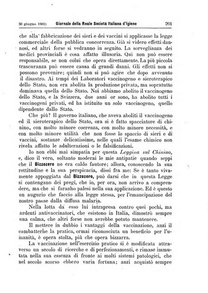 Giornale della Società italiana d'igiene