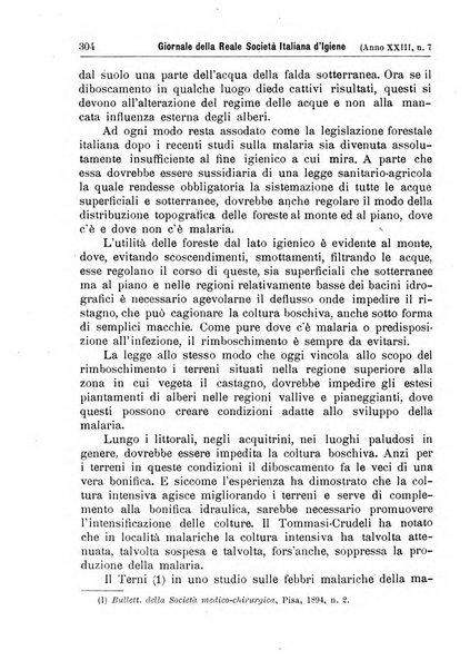 Giornale della Società italiana d'igiene