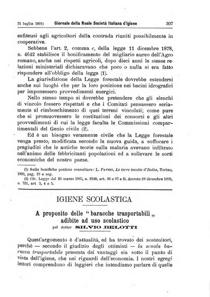 Giornale della Società italiana d'igiene