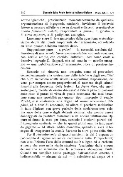 Giornale della Società italiana d'igiene