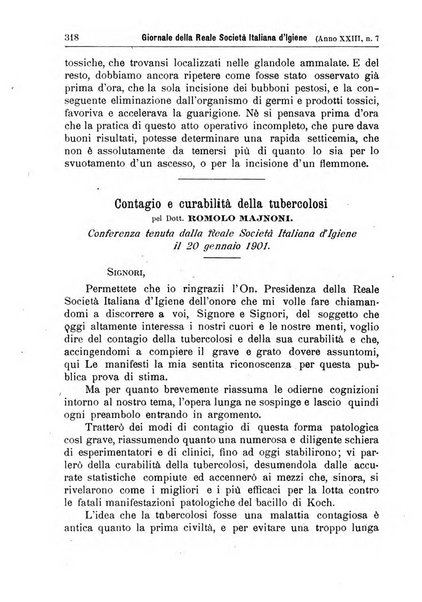 Giornale della Società italiana d'igiene