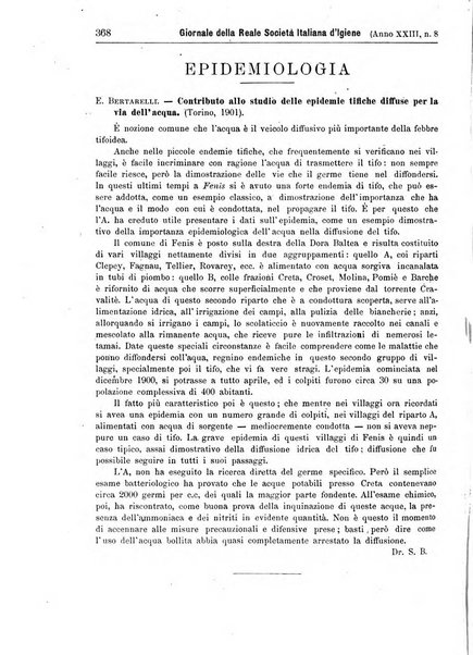 Giornale della Società italiana d'igiene