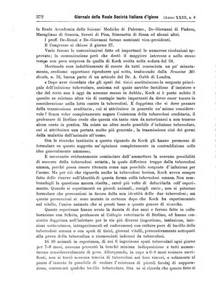 Giornale della Società italiana d'igiene