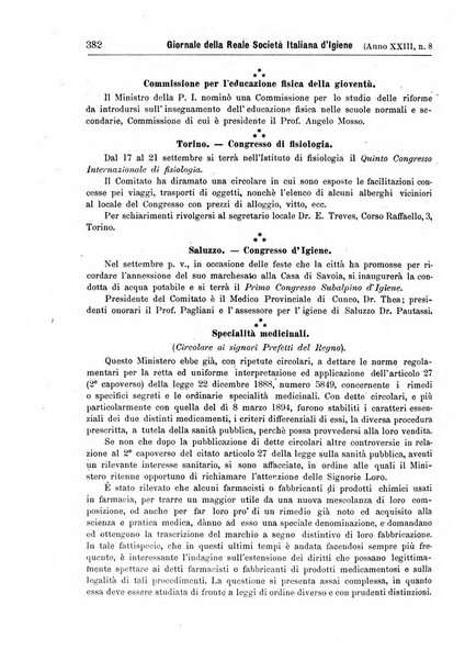 Giornale della Società italiana d'igiene