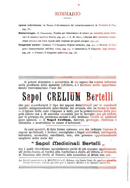 Giornale della Società italiana d'igiene