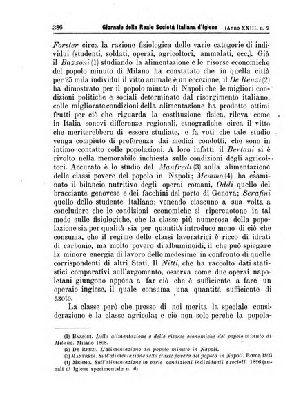 Giornale della Società italiana d'igiene