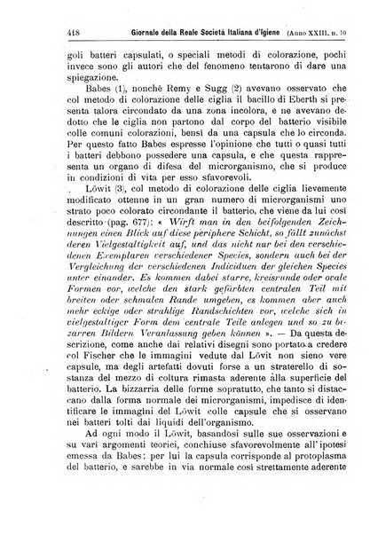 Giornale della Società italiana d'igiene