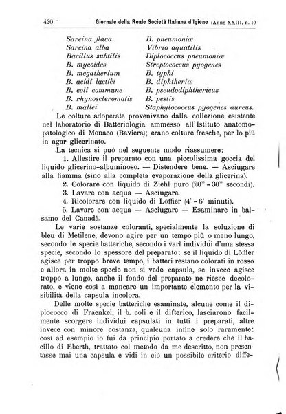 Giornale della Società italiana d'igiene