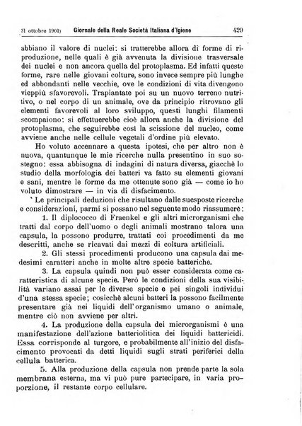 Giornale della Società italiana d'igiene