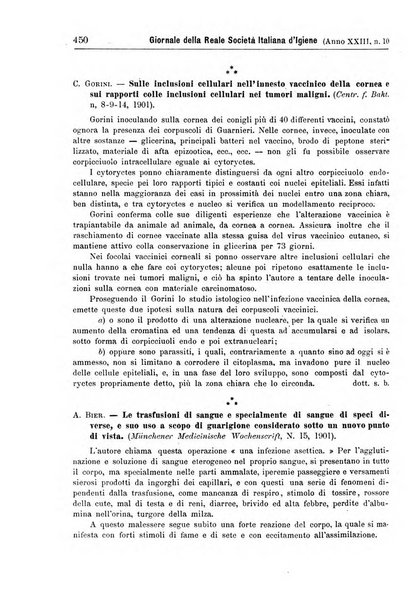 Giornale della Società italiana d'igiene