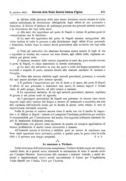 Giornale della Società italiana d'igiene