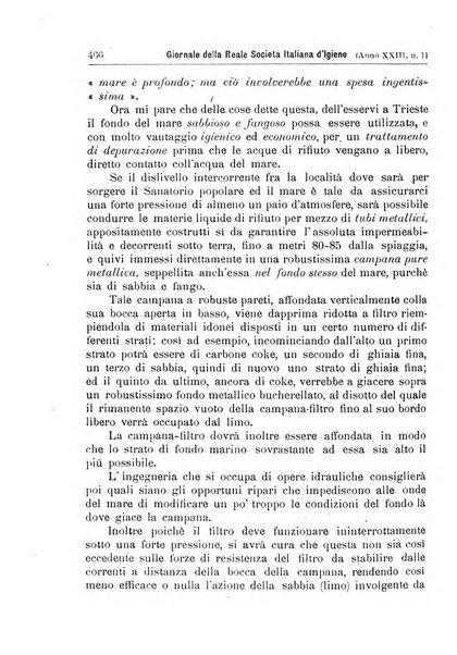 Giornale della Società italiana d'igiene