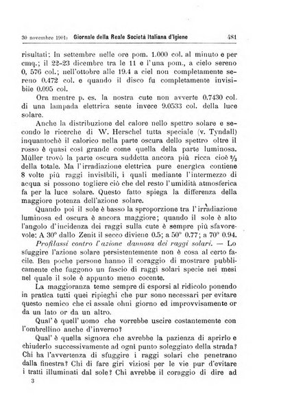 Giornale della Società italiana d'igiene