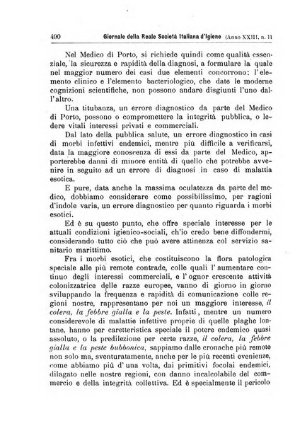 Giornale della Società italiana d'igiene