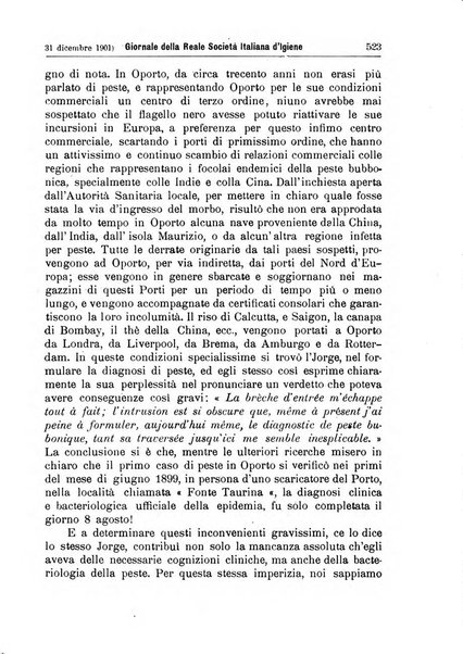 Giornale della Società italiana d'igiene