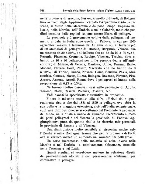 Giornale della Società italiana d'igiene