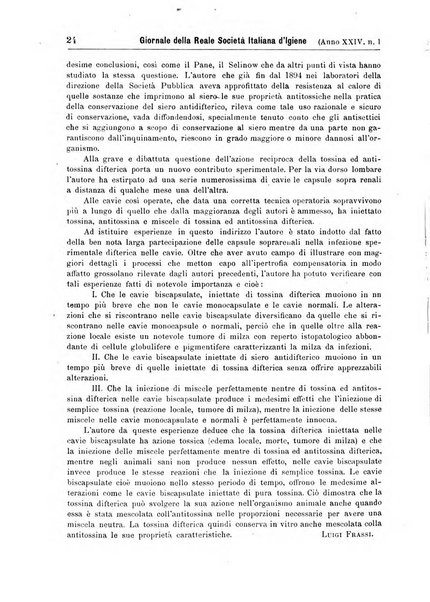 Giornale della Società italiana d'igiene