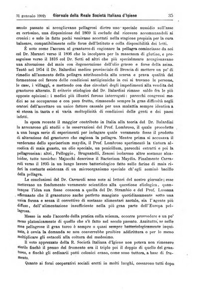 Giornale della Società italiana d'igiene