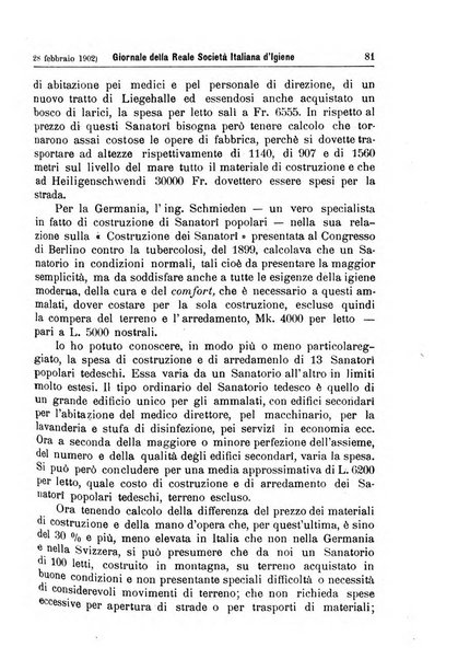 Giornale della Società italiana d'igiene