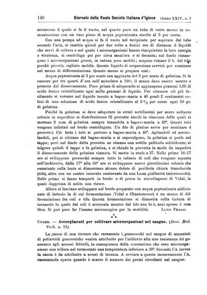 Giornale della Società italiana d'igiene