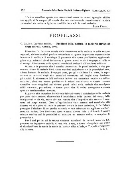 Giornale della Società italiana d'igiene