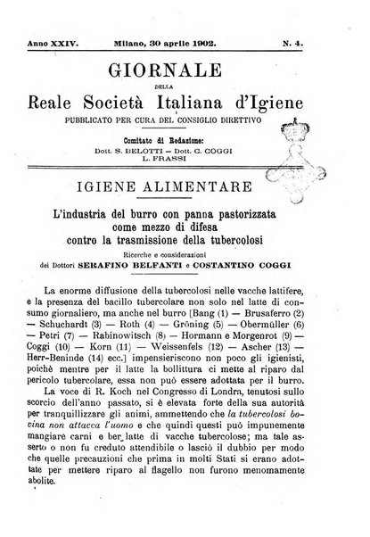 Giornale della Società italiana d'igiene