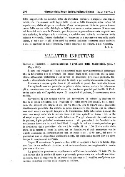 Giornale della Società italiana d'igiene