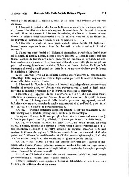 Giornale della Società italiana d'igiene