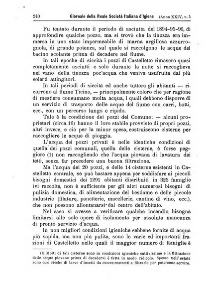 Giornale della Società italiana d'igiene