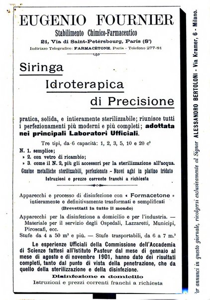 Giornale della Società italiana d'igiene