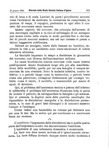 Giornale della Società italiana d'igiene