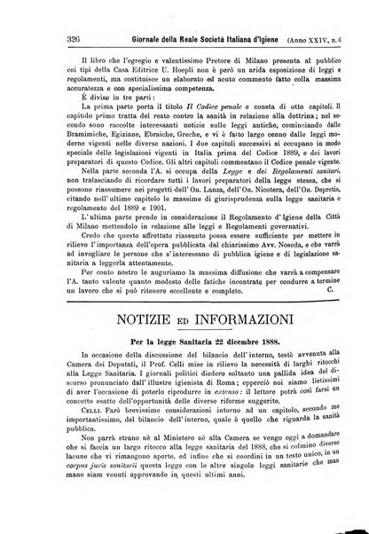 Giornale della Società italiana d'igiene