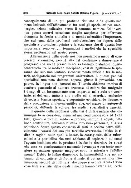 Giornale della Società italiana d'igiene