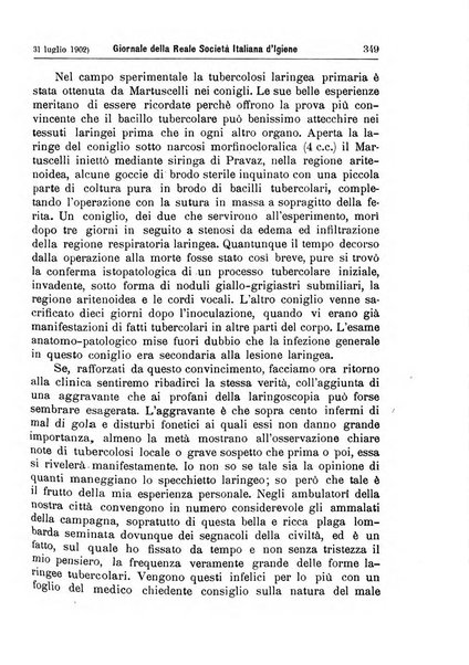 Giornale della Società italiana d'igiene